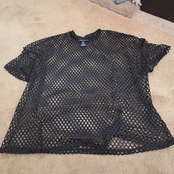 Black Mesh Top - Picture 2 of 2